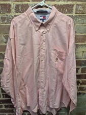 Tommy hilfiger men's burden down pink shirt XXL 2XL