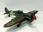 Tin Metal Model World War 2 II Supermarine Spitfire Plane RAF Fighter Aircraft