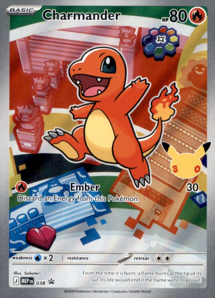 Charmander Holo Promo ME Mega Evolution Promo 038 NM