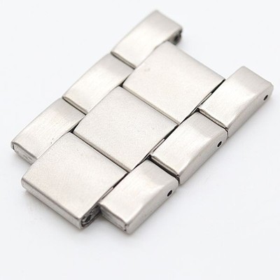 ARMANI EXCHANGE Genuine 3 Link AX1254 Men Watch Bracelet Parts Silver Color 22mm