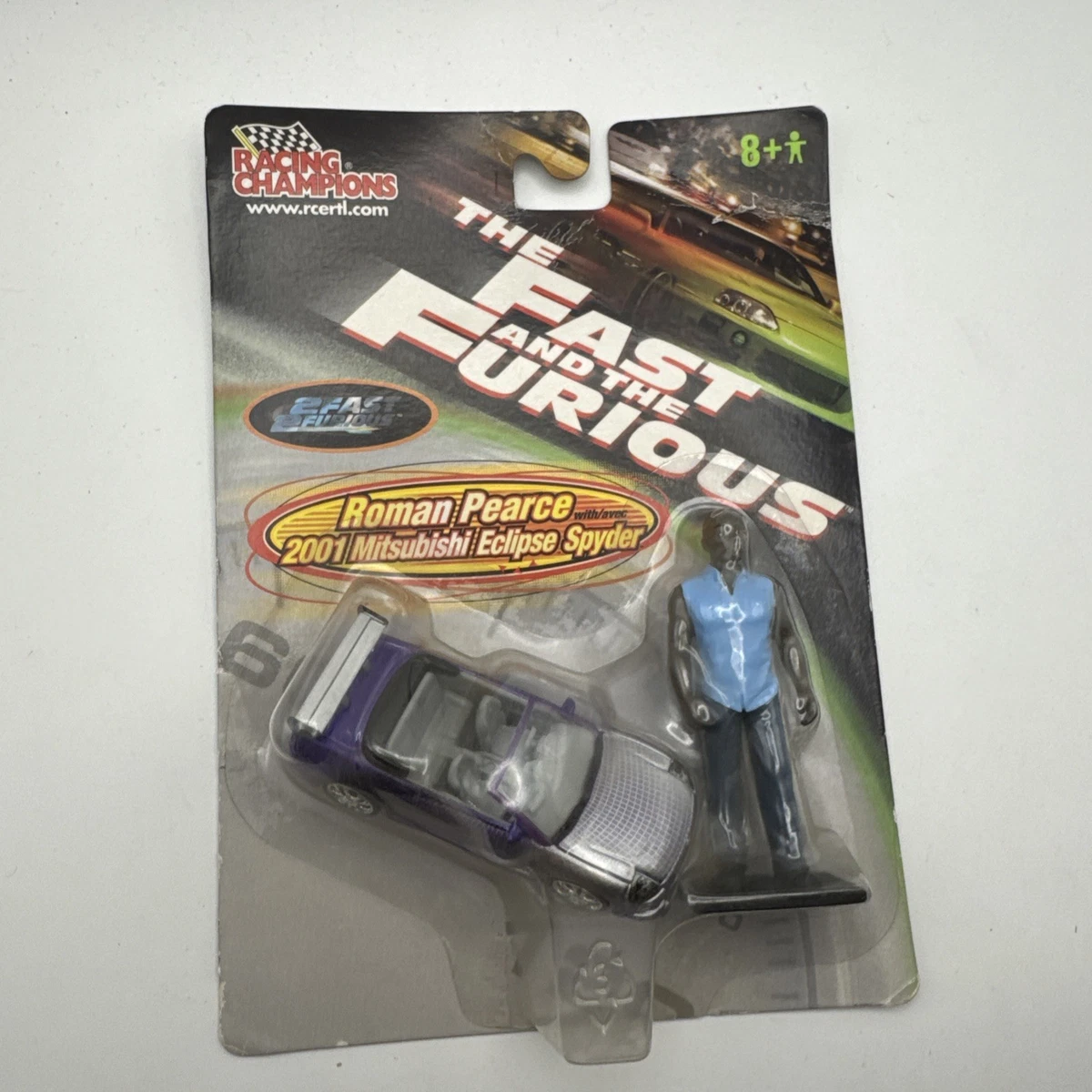 ミニカー Fast & Furious Roman's2001Eclipse Spyder 2001 Mitsubishi Eclipse, Purple, Roman's car in '2 Fast 2 Furious