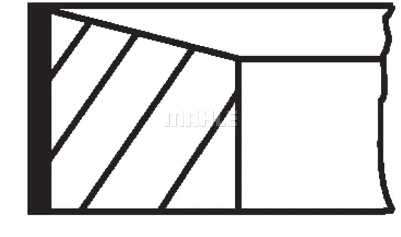 Piston ring set 022 07 N0 MAHLE for RENAULT OPEL NISSAN
