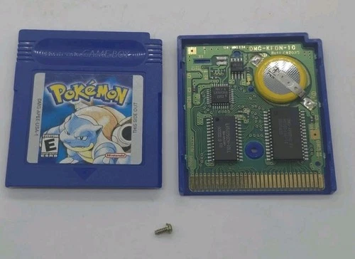 Pokemon Blue Nintendo GameBoy 1998 Authentic Fresh New Battery Tested And Saves