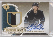 2019-20 Ultimate Collection Rookies Gold 15/99 Joachim Blichfeld Patch Auto 3vx