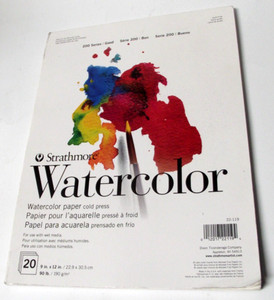 New Open Box 20 Sheets 9"x12" Series 200 90# Watercolor Paper Sheets Pad