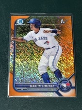 2022 Bowman Chrome Martin Gimenez ORANGE SHIMMER /25