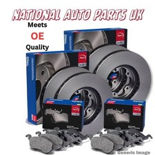 Brake Discs & Brake Pads Front for Toyota Prius W2 03-09 1.5 Hybrid 4351247030