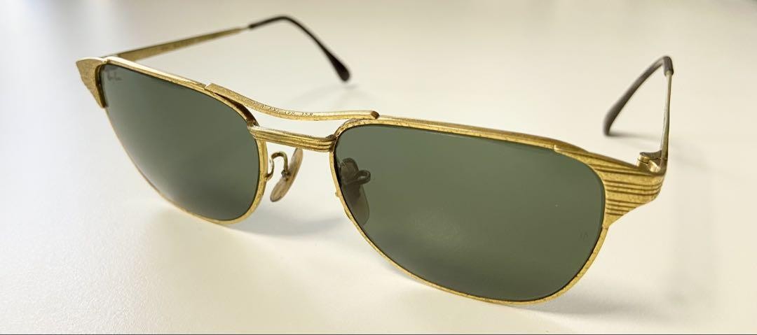 Vintage Ray Ban Signet II Bausch Lomb Gold Frame Sunglasses