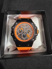 Invicta Racing Vaulthan Watch 69663 44mm Black/Orange Band New