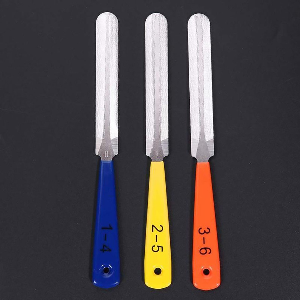 Gauged Files Rounded Guitar Gauged Nut Saddle Files Fret Crowning Slot Filing Luthier Repair ...