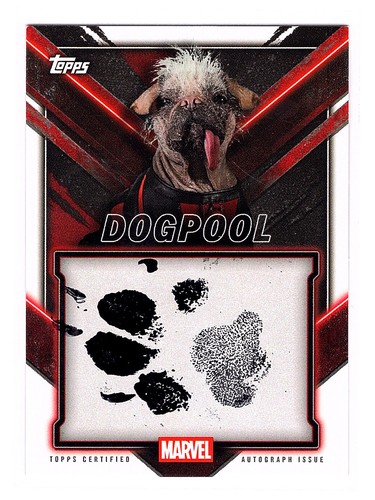 2026 Topps Chrome Deadpool Dogpool Pawtograph Peggy the Dog Auto SSP
