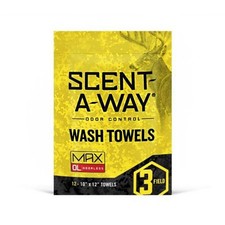 Hunters Specialties Scent-A-Way MAX toallas de lavado inodoras, paquete de 12 refrescos Sh