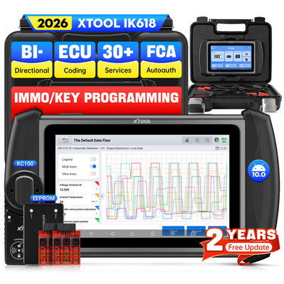 2026 XTOOL IK618 OBD2 Scanner Diagnostic Tool Key Programming ECU Coding EEPROM