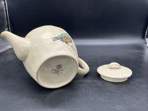 2018 Spectrum Designs Song Bird Blue Bird Teapot 6” T About 8 Cups - Picture 7 of 8