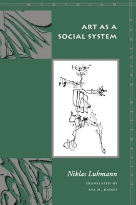 ART AS A SOCIAL SYSTEM by LUHMANN Paperback Self Help Business