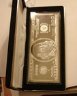 2000 $100 Note Silver Proof  4 oz .999 SILVER  GEM Proof w/ BOX  Washington Mint