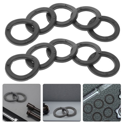 #ad 15 Pcs Lever Rubber Ring Barbell O rings Dumbbell Anti slip Washers $16.27