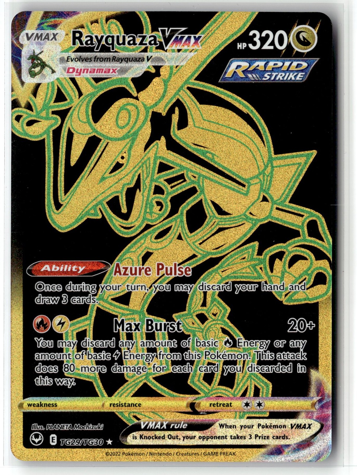 Rayquaza VMAX ⭐️ TG29/TG30 Holo Silver Tempest Trainer Gallery Pokemon NM