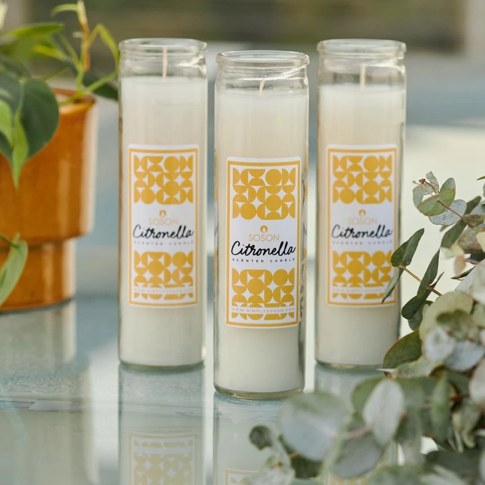 Citronella Candle - Citronella Scented Devotional Glass Jar Candles Ivory - 2... - Image 4 of 4
