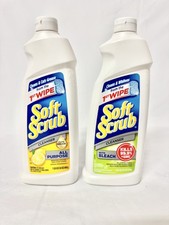 2 Soft Scrub All Purpose Lemon / with Bleach Surface Cleanser, 24 fl oz 0.17 per fl oz
