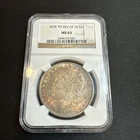 1878 7TF Rev 78 Morgan Dollar MS63 NGC Silver Obv. Toning