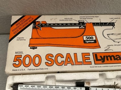 Vintage Lyman M-5 Powder Scale 500 Grain Capacity