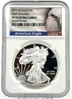 2017 W American Silver Eagle NGC PF70 UCAM First Releases Bald Eagle Label