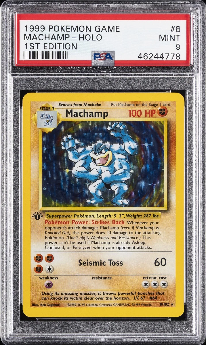 Machamp Pokémon TCG Professional Sports Authenticator (PSA) Grade