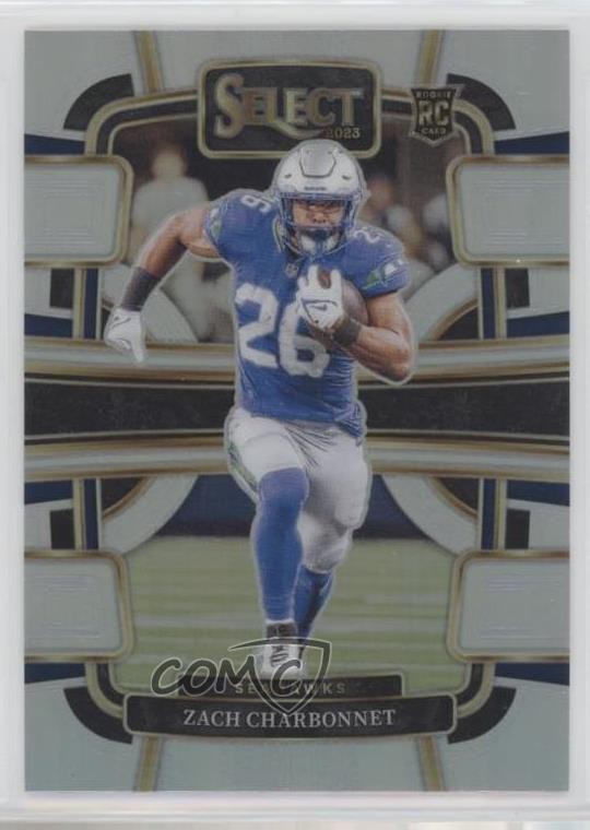 2023 Panini Select Concourse Silver Prizm Zach Charbonnet #86 1cw4
