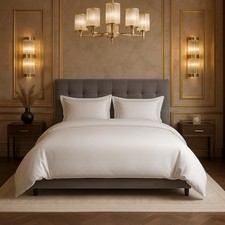 3 Piece Duvet Set 1000 Thread Count 3 Pc Duvet Set - King / Cal King White