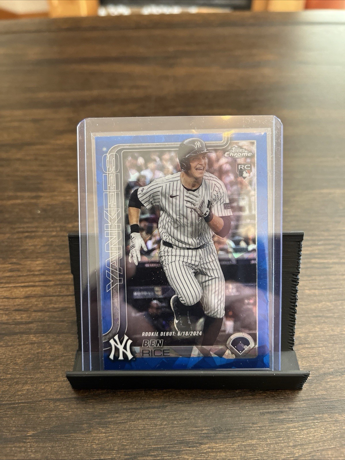 2025  Topps Chrome Update Sapphire Ben Rice Rookie Debut Yankees USC138