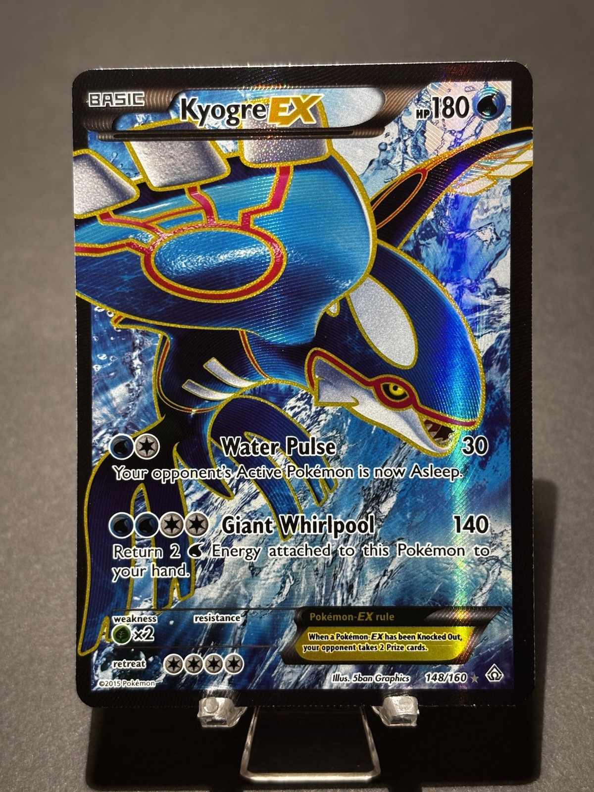 Kyogre EX Full Art Holo Primal Clash 148/160 Pokémon TCG Ultra Rare Pokemon Card