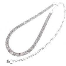 Rhinestone Waist Belt Women's Crystal Chain Wedding Dress Sash Elegant Fit Belts
