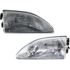Driver And Passenger Headlights For Ford Mustang 1994-1998 Halogen With Bulbs Gt