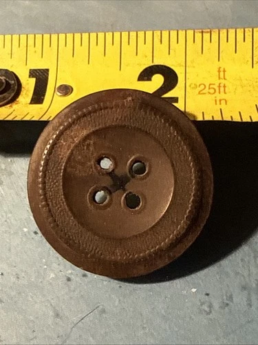 Pre Civil War  💥 🇺🇸 💣 Big 1851 Hard Rubber Button