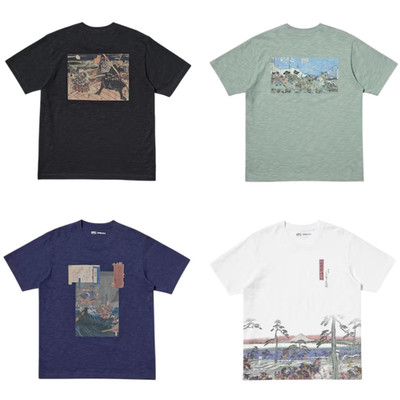 UNIQLO UT x Boston Museum of Fine Arts Ukiyo-e Heroes Graphic T-Shirt Limited