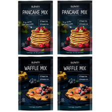 Sukrin Pancake Waffle Mix High Protein No Added Sugar Breakfast 4 x 100g Sachets