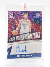 CHET HOLMGREN 2024-25 DONRUSS OPTIC FAST BREAK SIGNATURES PINK AUTO /15 Q5722