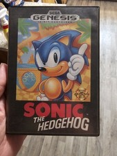 Sonic the Hedgehog 1 Sega Genesis First 1st Print Retail Version CIB, Complete!