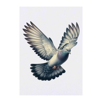 Temporäre Tattoos/Transfers ''Fliegende Taube'' (TO00099755)