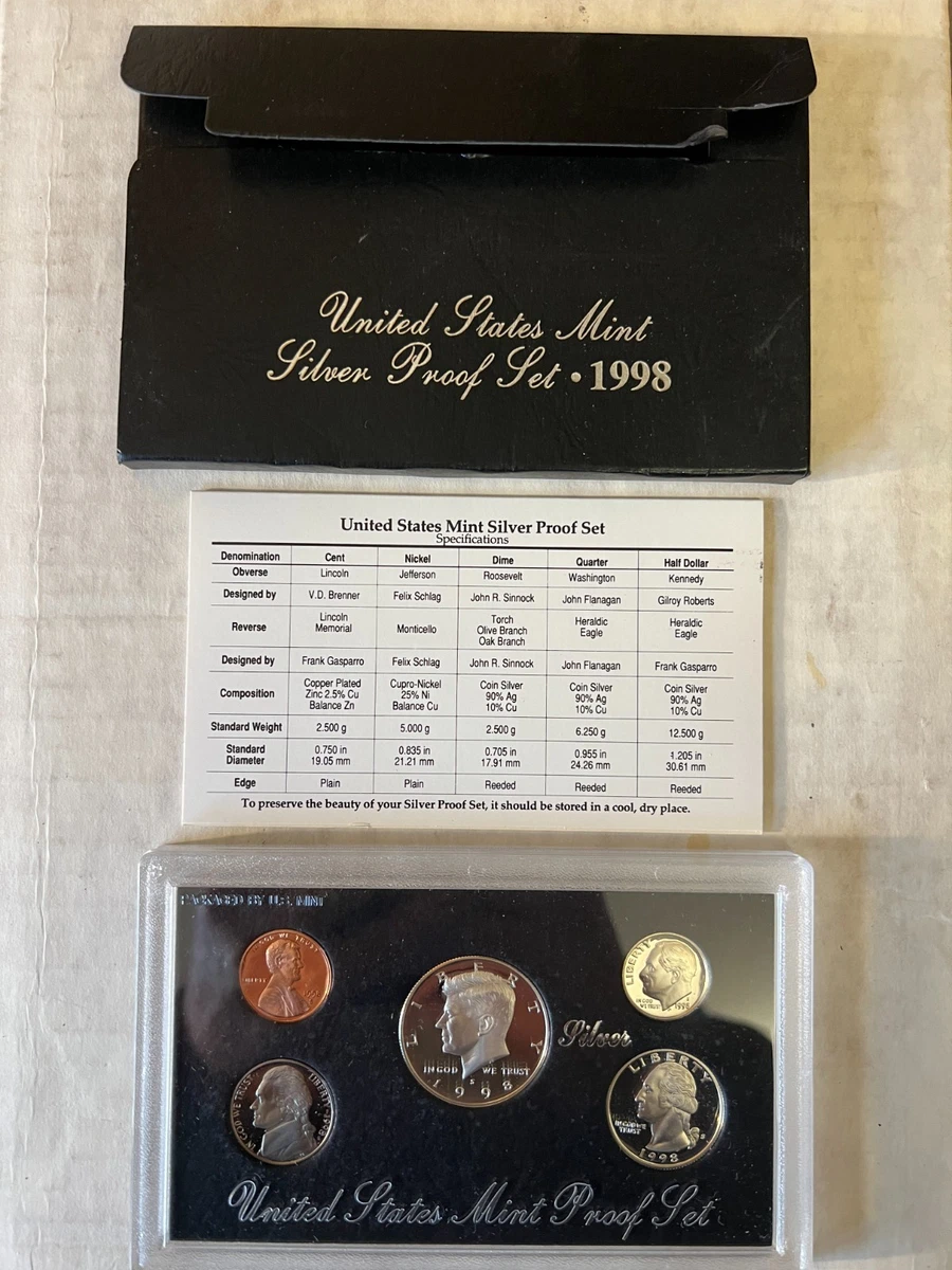 1998 Proof US Coin Mint Sets for sale | eBay