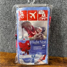 Baby B'air Flight Vest Airplane Safety Harness Red Small-Infant New Travel Jet