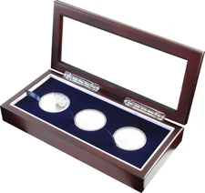 3-Count Guardhouse Glass-top Display Box - Large Capsule Size (3L)