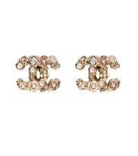 CHANEL CC Flower Cubic Ohrringe 40323 148428429
