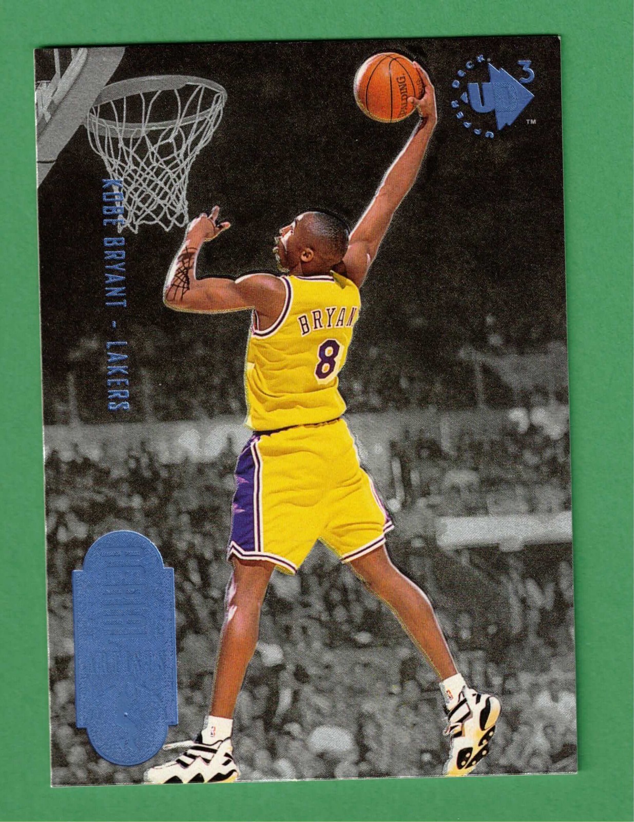 1996-97 UPPER DECK UD3 KOBE BRYANT AERIAL ARTISTS ROOKIE RC #43 LAKERS