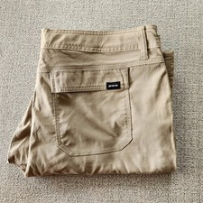 Prana Mens Stretch Zion Pant II Size 38x32 Khaki
