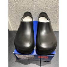 Birkenstock A 630 Clogs Mens 10 Black Polyurethane Slip Resistant New