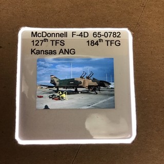 35mm SLIDE McDonnell F 4D Phantom 127TFS 184TFG Kansas ANG F4D259
