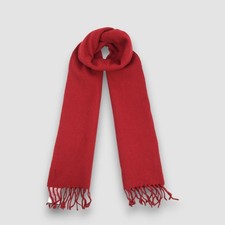 Polo Ralph Lauren Wool Scarf Vintage Classic Fringe Christmas Winter Scarves