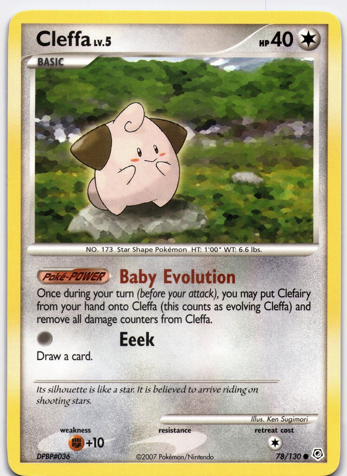 Cleffa Common Diamond and Pearl 78/130 NM Pokemon